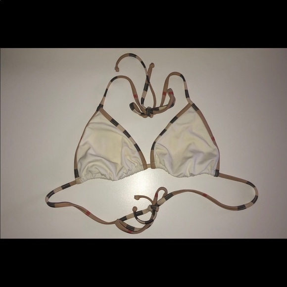 Burberry Other - Vintage Burberry Check Detail Triangle Bikini Top